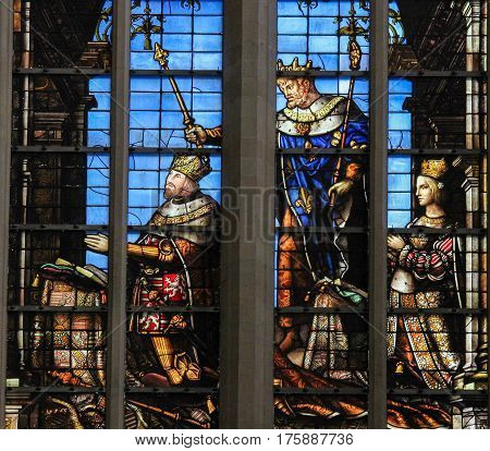 Stained Glass - Brussels Cathedral