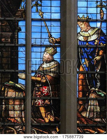 Stained Glass - Brussels Cathedral