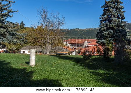 METSOVO, EPIRUS, GREECE - OCTOBER 19 2013: Panoramic view of village of Metsovo near city of Ioannina, Epirus Region, Greece