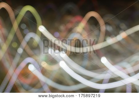 Abstract background bokeh blurred of play lighting.