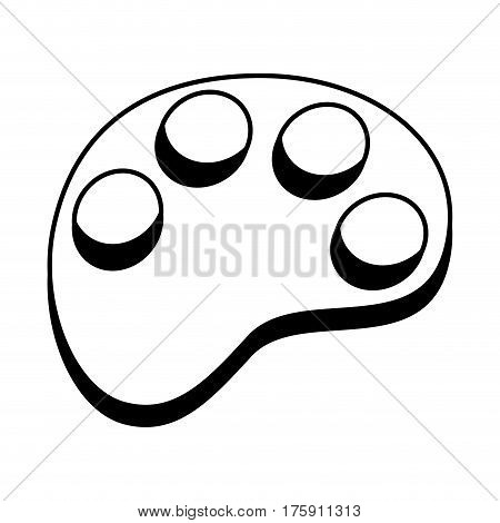 paint pallette isolated icon vector illustration design