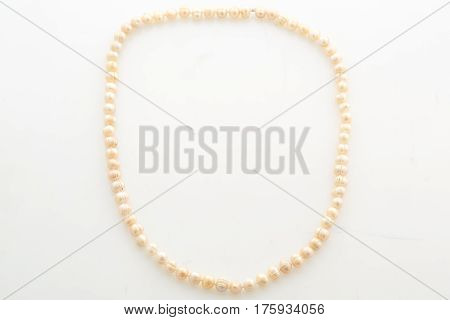 Pearls necklaces Women's Accessories ,on a White background
