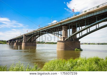 Bridge Cross Ob River