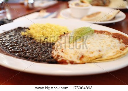 huevos rancheros for breakfast in an LA eatery