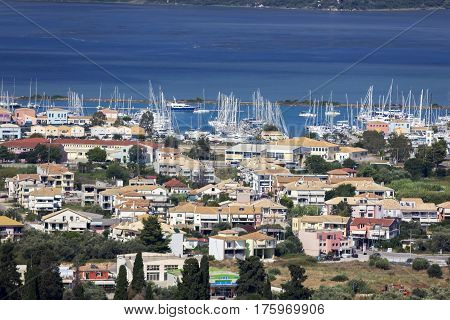 View of Lefkas town, Lefkada island, Greece