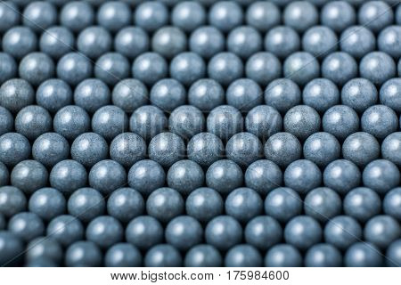Background Of Gray Airsoft Balls Of 6Mm