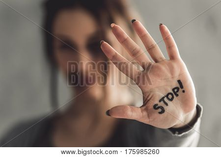 Girl Being Struck