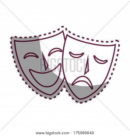 mask teather isolated icon vector illustration design
