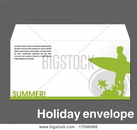 zomer vakantie enevelope