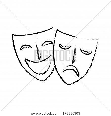 mask teather isolated icon vector illustration design