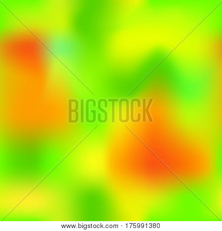 Colorful gradient mesh with yellow orange red green colors. Bright colored square vector background. Neon colors mesh. Colorful seamless pattern tile. Bright colored seamless background swatch