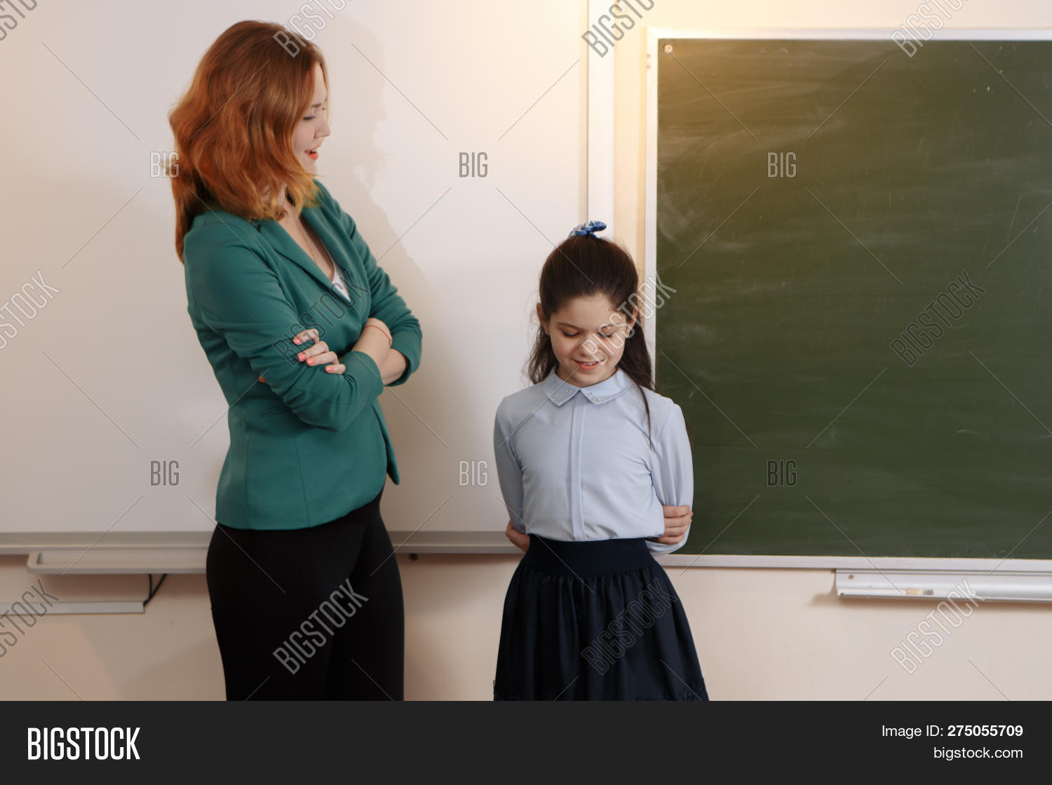 teacher and girls Teacher Student Laptop Image & Photo (Free Trial) | Bigstock