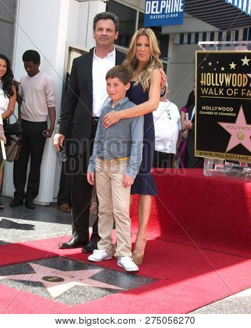 LOS ANGELES - MAY 10:  Roy Laughlin, Calvin Laughlin,  Ellen K at the Ellen K Star Ceremony on the Hollywood Walk of Fame on May 10, 2012 in Los Angeles, CA