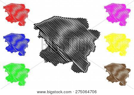 Kastamonu (provinces Of The Republic Of Turkey) Map Vector Illustration, Scribble Sketch Kastamonu I