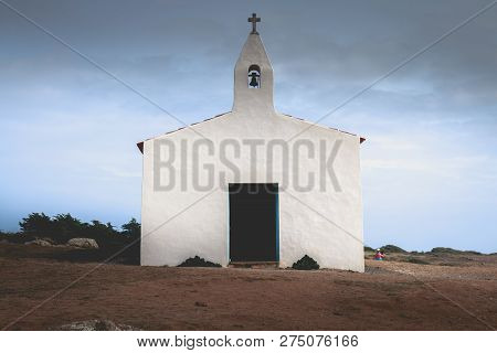 Architectural Detail Of The Chapel Of La Meule On The Island Of Yeu