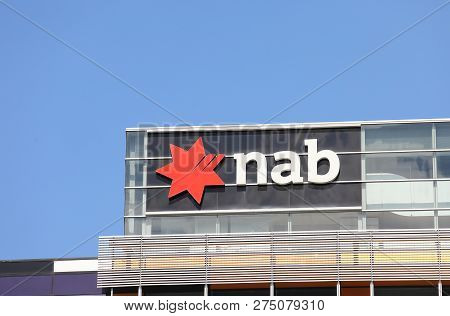 Melbourne Australia - November 30, 2018: Nab Bank Australia