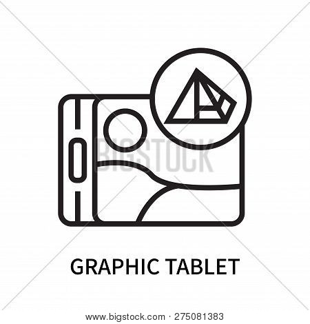 Graphic Tablet Icon Isolated On White Background. Graphic Tablet Icon Simple Sign. Graphic Tablet Ic