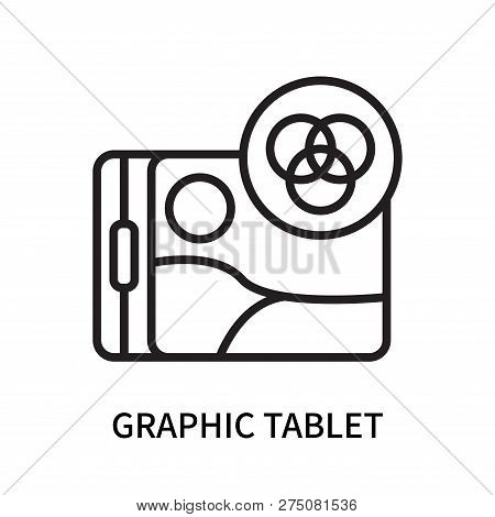 Graphic Tablet Icon Isolated On White Background. Graphic Tablet Icon Simple Sign. Graphic Tablet Ic
