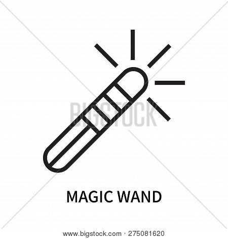 Magic Wand Icon Isolated On White Background. Magic Wand Icon Simple Sign. Magic Wand Icon Trendy An