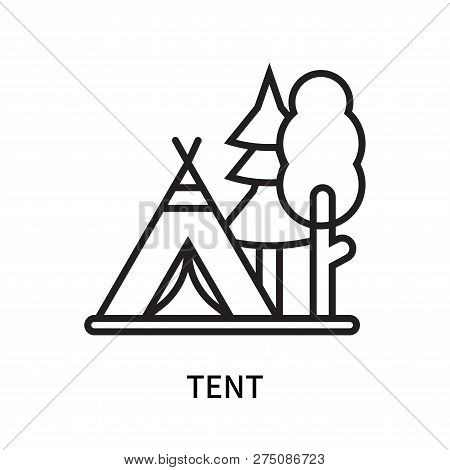Tent Icon Isolated On White Background. Tent Icon Simple Sign. Tent Icon Trendy And Modern Symbol Fo