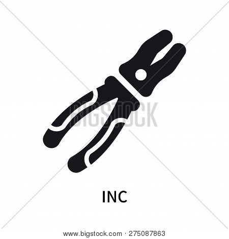Inc Icon Isolated On White Background. Inc Icon Simple Sign. Inc Icon Trendy And Modern Symbol For G