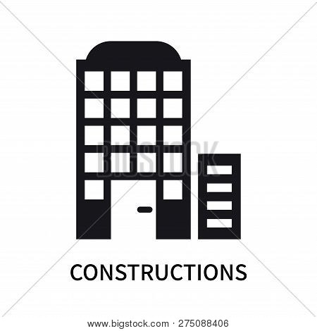 Constructions Icon Isolated On White Background. Constructions Icon Simple Sign. Constructions Icon 