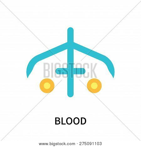 Blood Icon Isolated On White Background. Blood Icon Simple Sign. Blood Icon Trendy And Modern Symbol