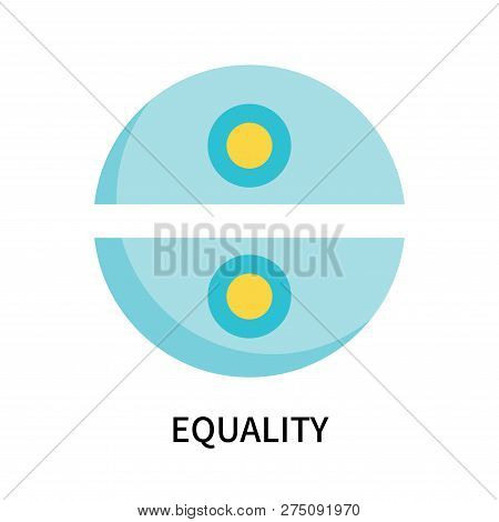 Equality Icon Isolated On White Background. Equality Icon Simple Sign. Equality Icon Trendy And Mode