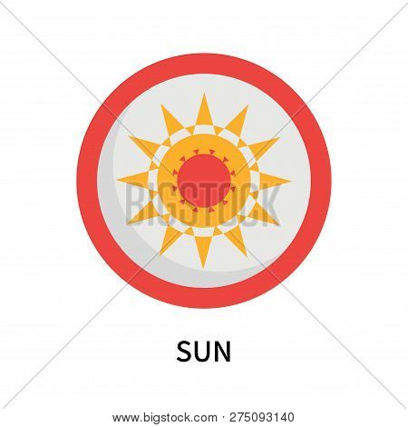 Sun Icon Isolated On White Background. Sun Icon Simple Sign. Sun Icon Trendy And Modern Symbol For G