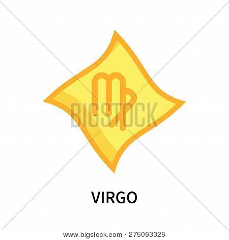 Virgo Icon Isolated On White Background. Virgo Icon Simple Sign. Virgo Icon Trendy And Modern Symbol