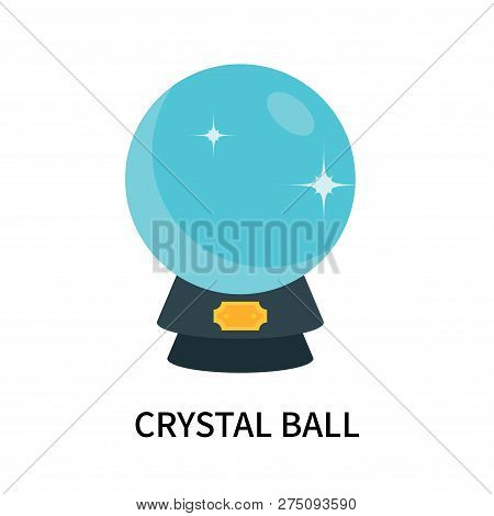 Crystal Ball Icon Isolated On White Background. Crystal Ball Icon Simple Sign. Crystal Ball Icon Tre