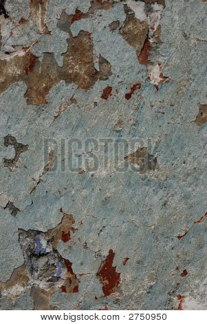 Parede pintada desarrumado