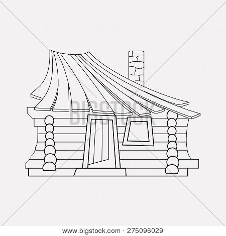 Small Hut Icon Line Element. Vector Illustration Of Small Hut Icon Line Isolated On Clean Background