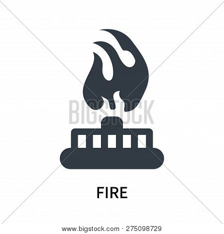 Fire Icon Isolated On White Background. Fire Icon Simple Sign. Fire Icon Trendy And Modern Symbol Fo