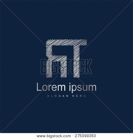 Initial Letter Rt Logo Template Vector Design
