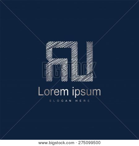 Initial Letter Ru Logo Template Vector Design