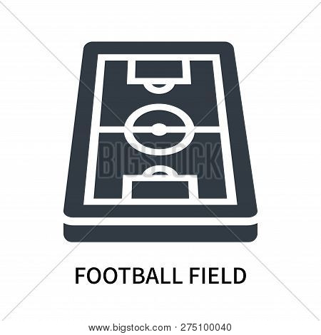 Football Field Icon Isolated On White Background. Football Field Icon Simple Sign. Football Field Ic
