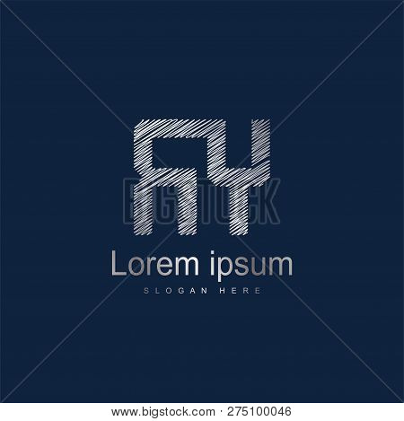 Initial Letter Ry Logo Template Vector Design