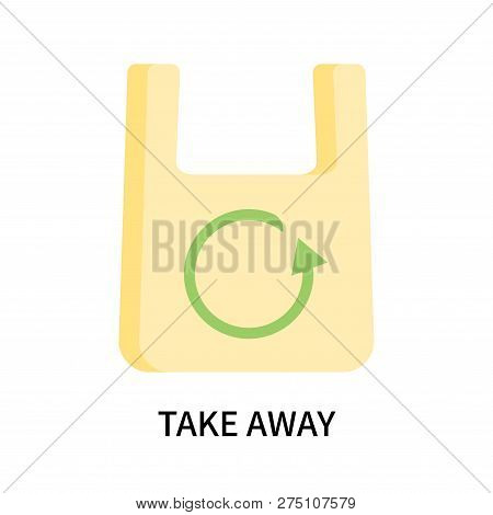 Take Away Icon Isolated On White Background. Take Away Icon Simple Sign. Take Away Icon Trendy And M