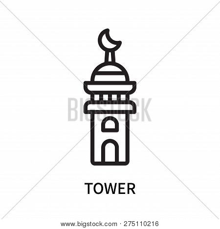 Tower Icon Isolated On White Background. Tower Icon Simple Sign. Tower Icon Trendy And Modern Symbol