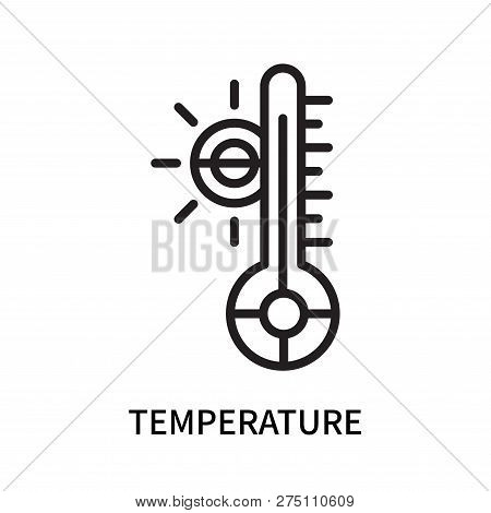 Temperature Icon Isolated On White Background. Temperature Icon Simple Sign. Temperature Icon Trendy