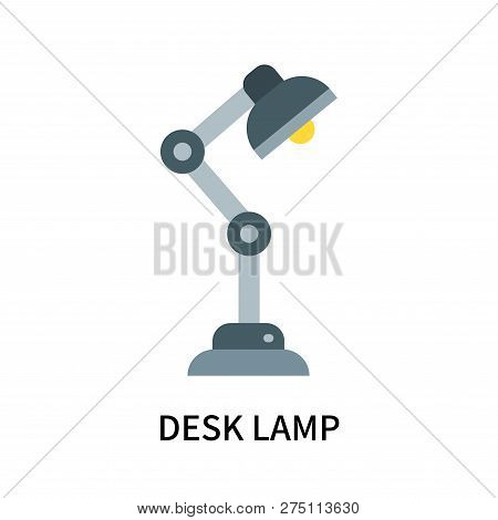 Desk Lamp Icon Isolated On White Background. Desk Lamp Icon Simple Sign. Desk Lamp Icon Trendy And M