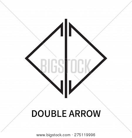 Double Arrow Icon Isolated On White Background. Double Arrow Icon Simple Sign. Double Arrow Icon Tre