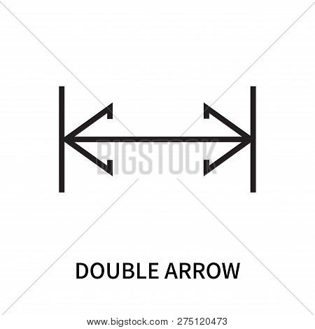 Double Arrow Icon Isolated On White Background. Double Arrow Icon Simple Sign. Double Arrow Icon Tre