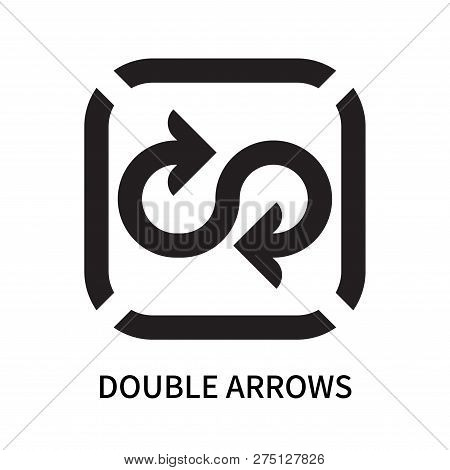 Double Arrows Icon Isolated On White Background. Double Arrows Icon Simple Sign. Double Arrows Icon 
