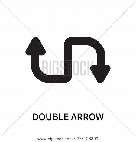 Double Arrow Icon Isolated On White Background. Double Arrow Icon Simple Sign. Double Arrow Icon Tre