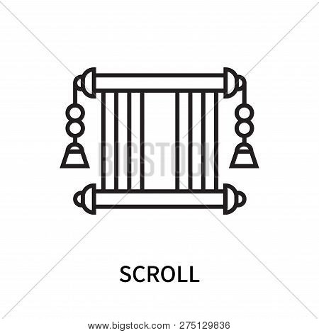 Scroll Icon Isolated On White Background. Scroll Icon Simple Sign. Scroll Icon Trendy And Modern Sym