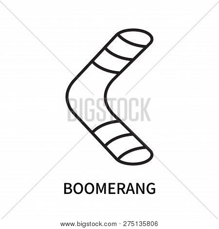Boomerang Icon Isolated On White Background. Boomerang Icon Simple Sign. Boomerang Icon Trendy And M