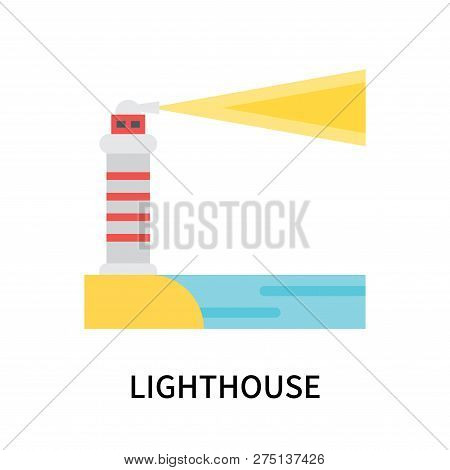Lighthouse Icon Isolated On White Background. Lighthouse Icon Simple Sign. Lighthouse Icon Trendy An