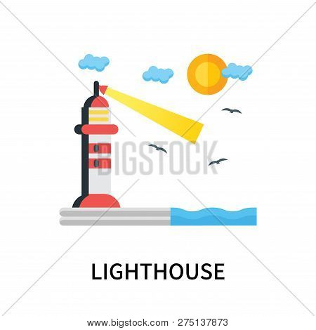 Lighthouse Icon Isolated On White Background. Lighthouse Icon Simple Sign. Lighthouse Icon Trendy An